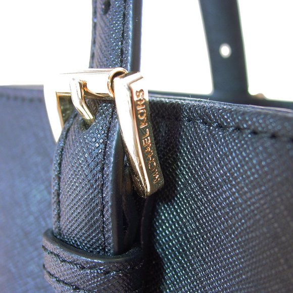 MICHAEL KORS Jet Set Patent Pocket Saffiano Tote - Picture 8 of 10